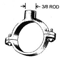 BLACK SPLIT RING PIPE HANGER Image